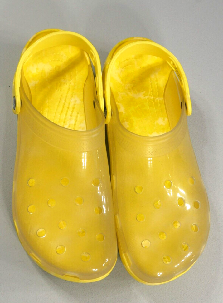 Сабо жіночі Crocs Classic Translucent Bleach Dye Clog Banana р. 37-38 Жовтий (14232) - фото 11 Сабо жіночі Crocs Classic Translucent Bleach Dye Clog Banana р. 37-38 Жовтий (14232) - фото 11