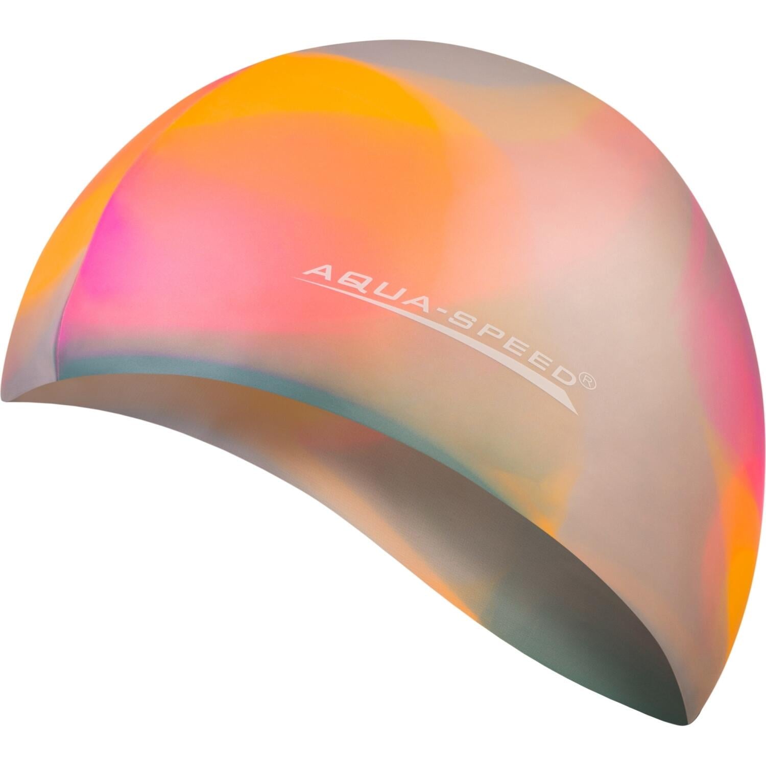 Шапочка для плавания Aqua Speed BUNT Оранжево-серо-розовый (113-50) Шапочка для плавания Aqua Speed BUNT Оранжево-серо-розовый (113-50)