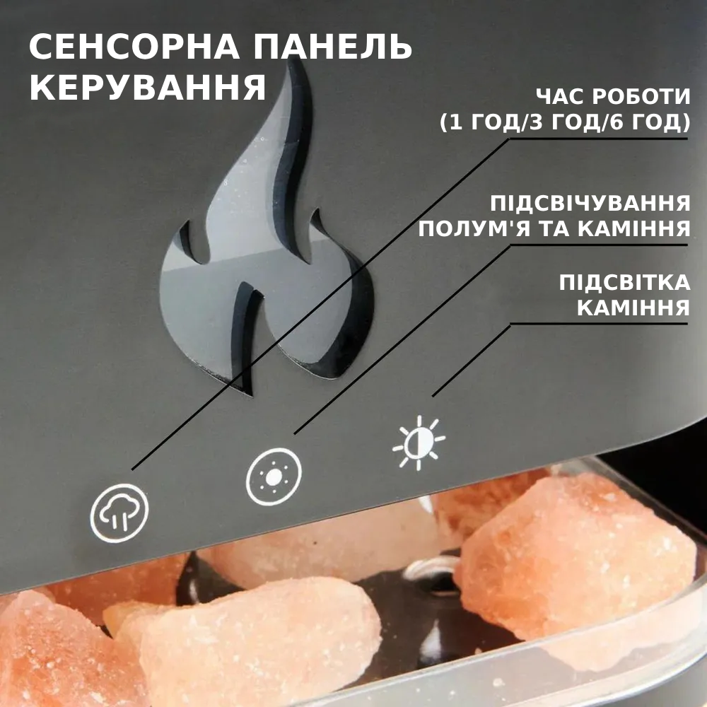 Ночник-увлажнитель воздуха Камин LED 3в1 Белый (9034/2) - фото 4 Ночник-увлажнитель воздуха Камин LED 3в1 Белый (9034/2) - фото 4