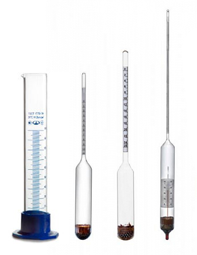 Комплект ареометров Стеклоприбор АС - 2 для сахара с 100 мл мерным цилиндром (stk_n-2)