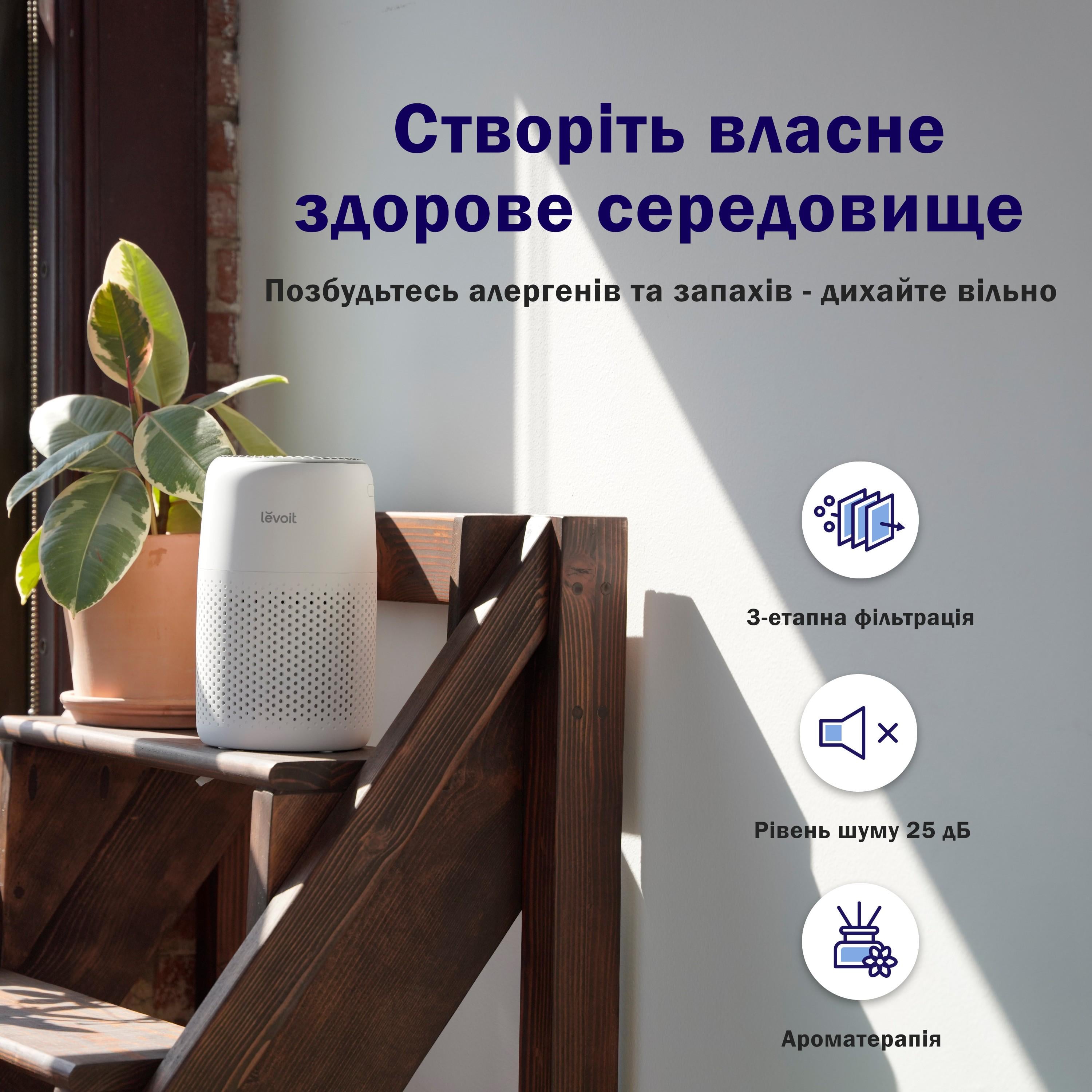 Воздухоочиститель мини Levoit CORE (8614793) (CORE M) - фото 5