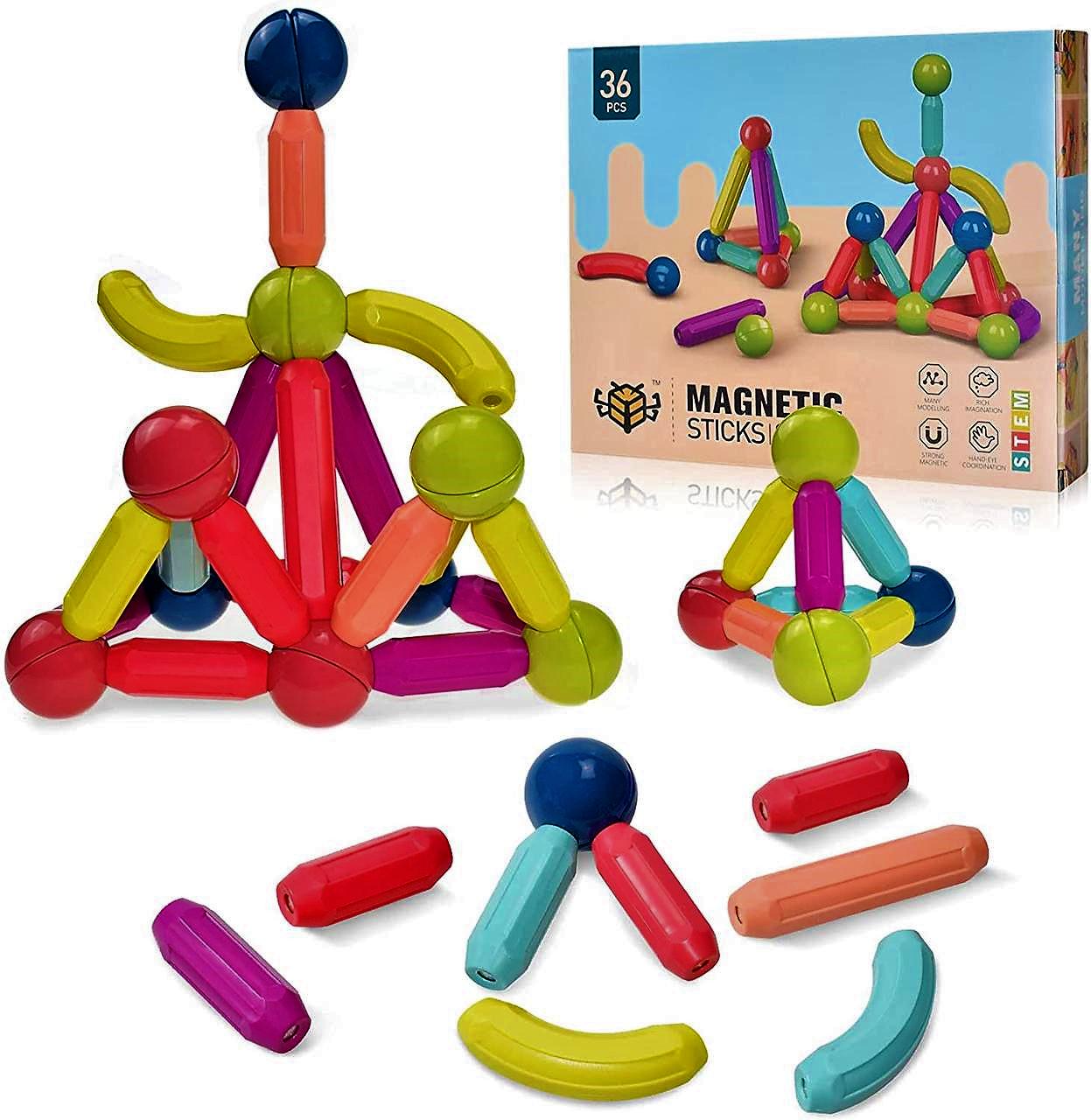 Конструктор детский Magnetic Sticks 3D 36 деталей