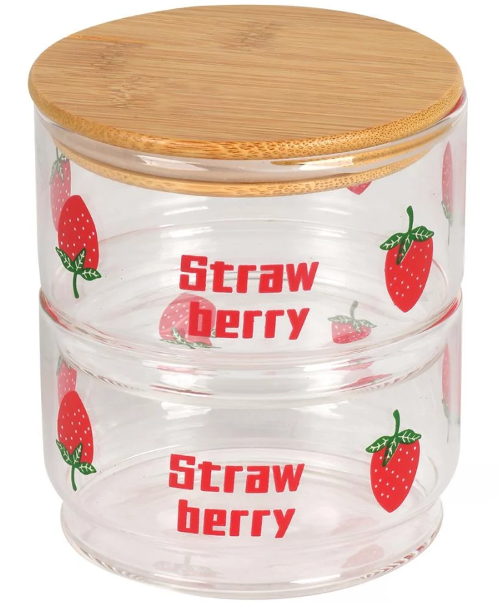 Банка з бамбуковою кришкою 2 шт. 10 см (R35356-S)