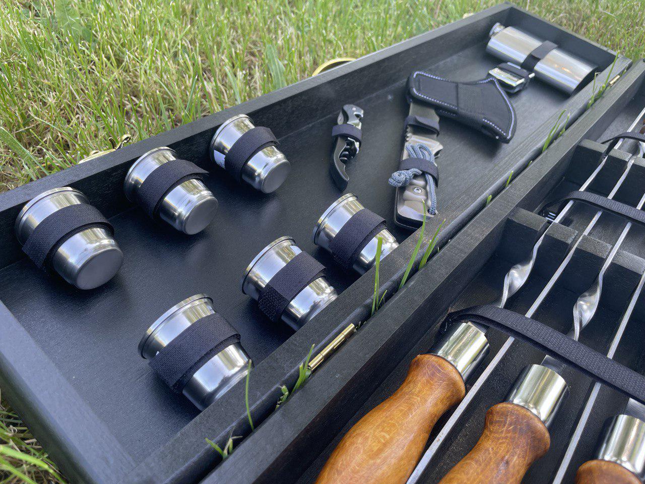 Набір шампурів у кейсі Україна 2 S1 - фото 4 Набір шампурів у кейсі Україна 2 S1 - фото 4