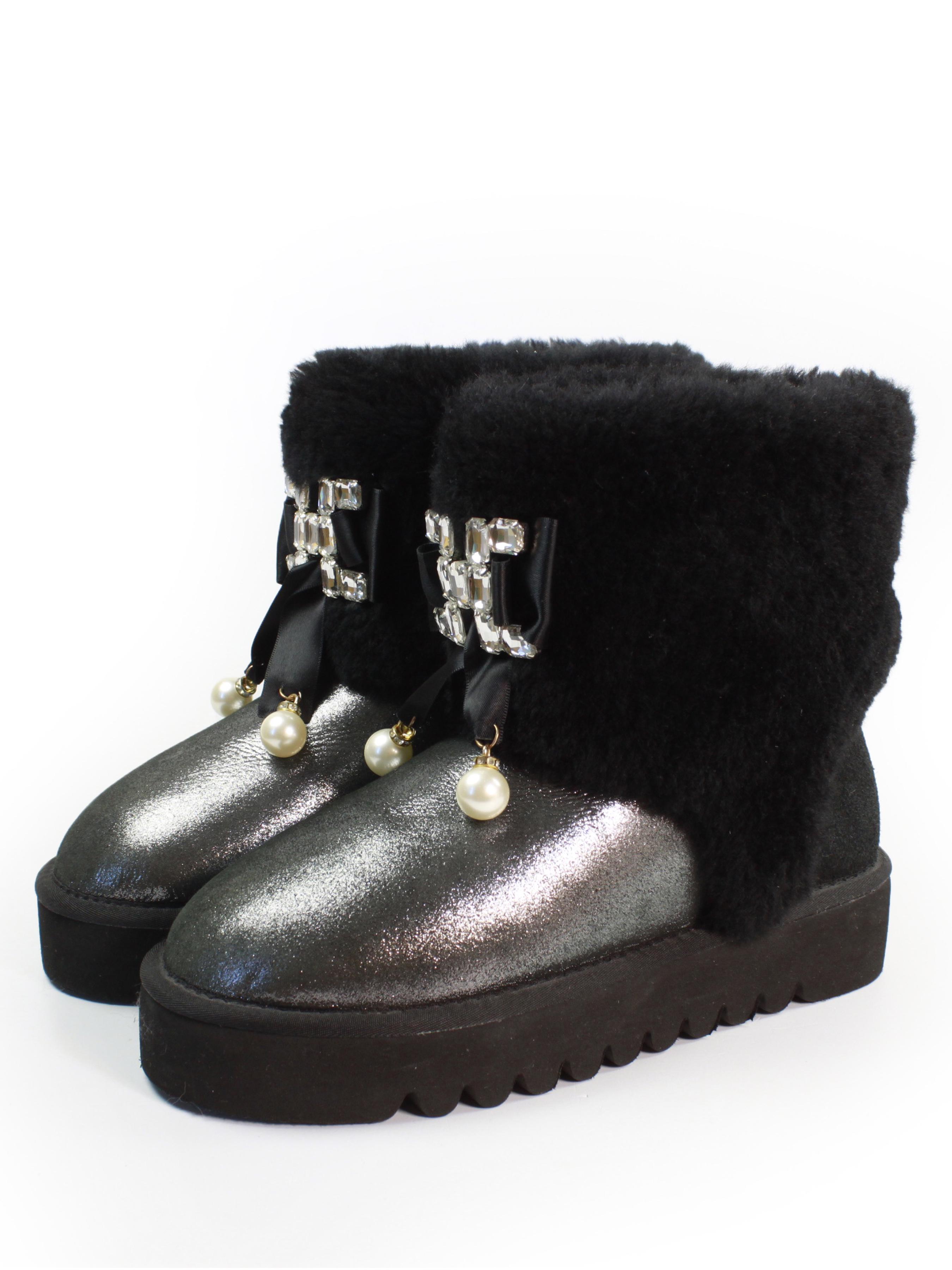 Угги женские It-girl р. 37 Grafit (16098-HD-V)