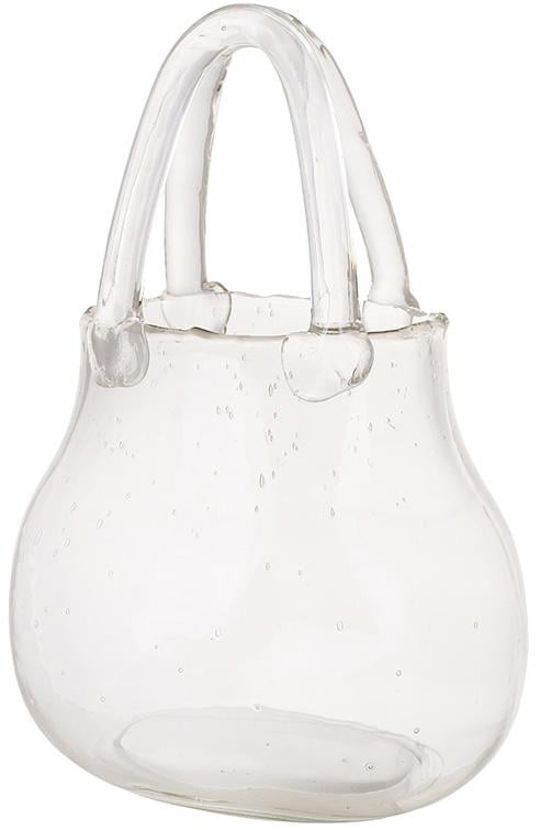 Ваза стеклянная Дамская Сумочка 17х18х26 см