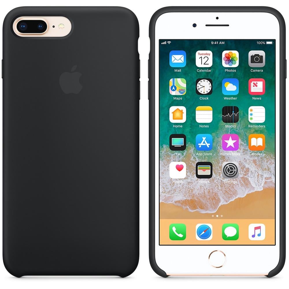 Чехол-накладка Apple Silicone Case for iPhone 7/8 Plus, Black(MMQR2/MQGW2) Оригинал