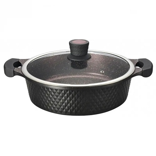 Сотейник с крышкой Edenberg EB-14913 с мраморным покрытием 4,5 л 28x8 см