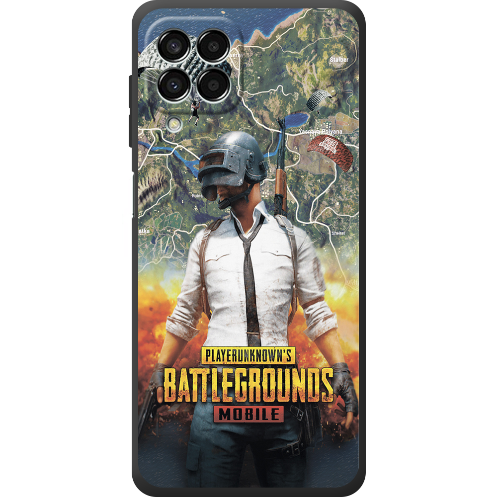 Чохол BoxFace Samsung Galaxy M33 5G (M336) PUBG Mobile Чорний силікон (44472-up2309-44482)