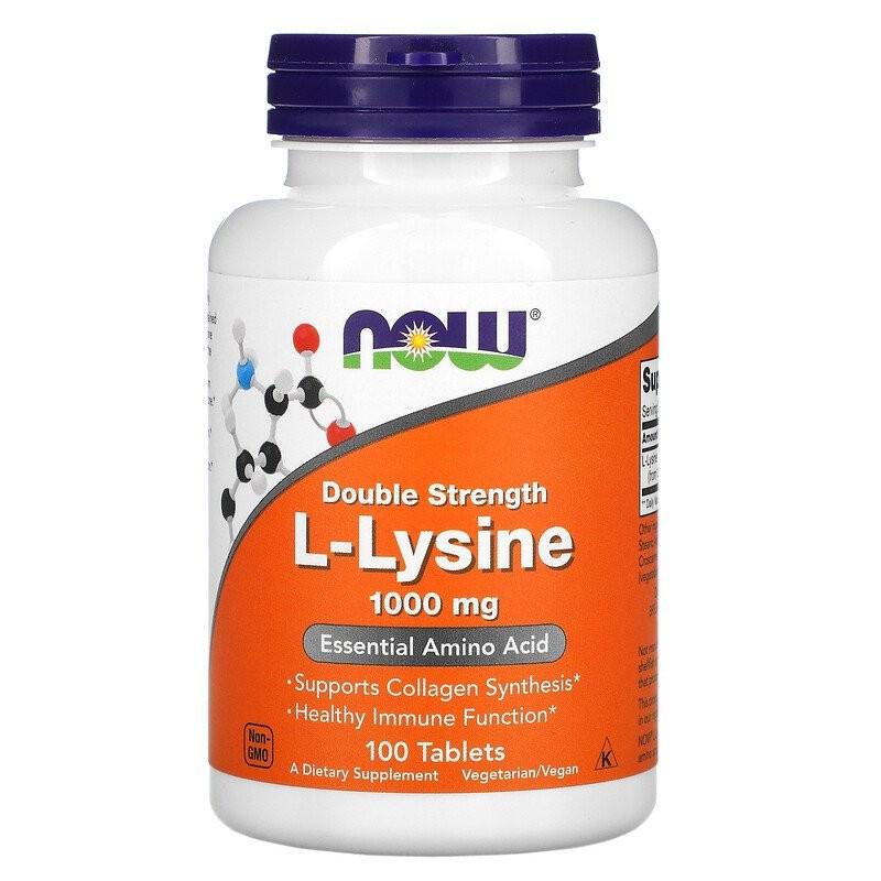 Аминокислота Now Foods L-Lysine 1000 мг 100 таблеток