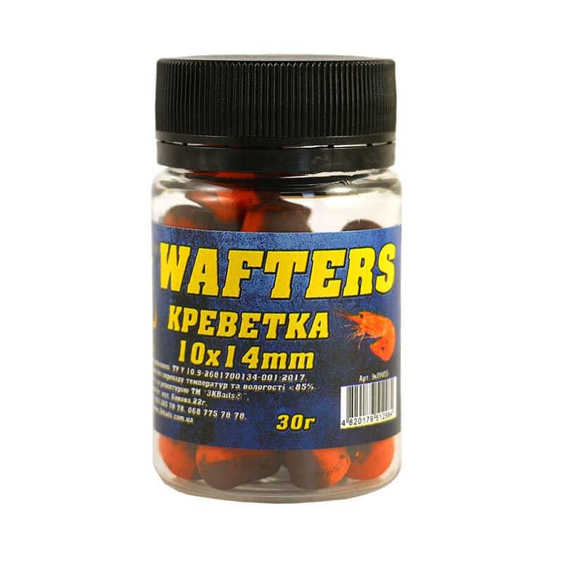 Бойл збалансований 3KBaits Wafters Креветка 10х14 мм 30 г (3KB1336)