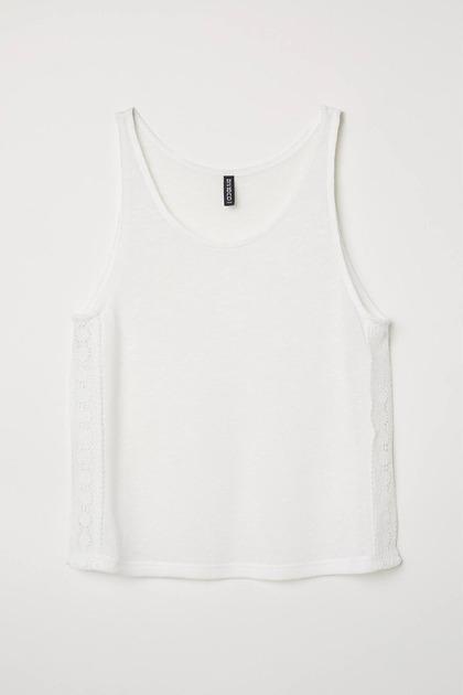 Топ жіночий H&M XS Білий (621048П)