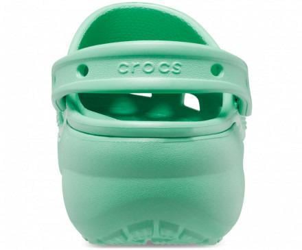 Сабо женские Crocs Classic Platform Clog M5W7 р. 37 24 см Jade Stone (206750) - фото 4 Сабо женские Crocs Classic Platform Clog M5W7 р. 37 24 см Jade Stone (206750) - фото 4