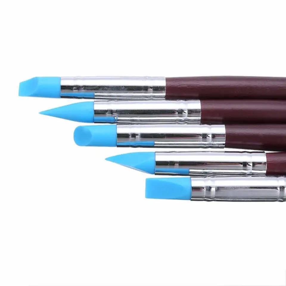 Набор силиконовых кистей Worison для растушевки и моделирования 5 шт. (1622) - фото 4 Набор силиконовых кистей Worison для растушевки и моделирования 5 шт. (1622) - фото 4