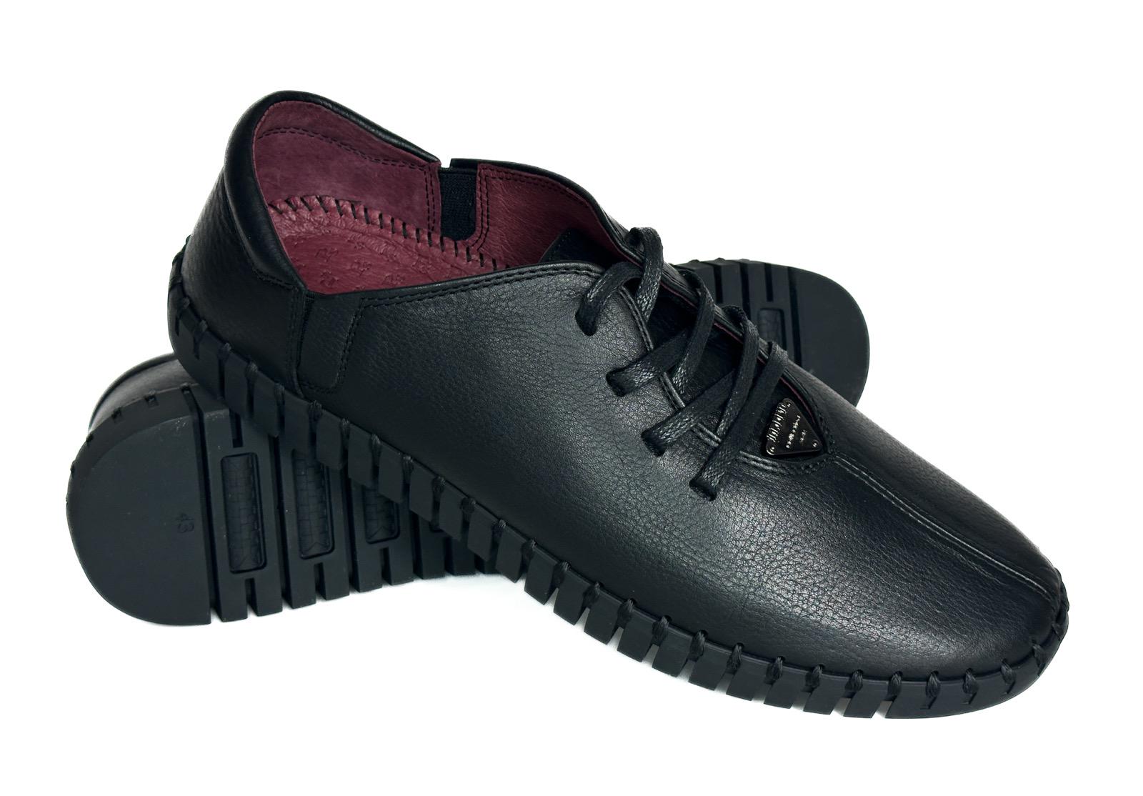 Мокасини чоловічі Prime Shoes шкіряні р. 45 Чорний (19-034-30130)