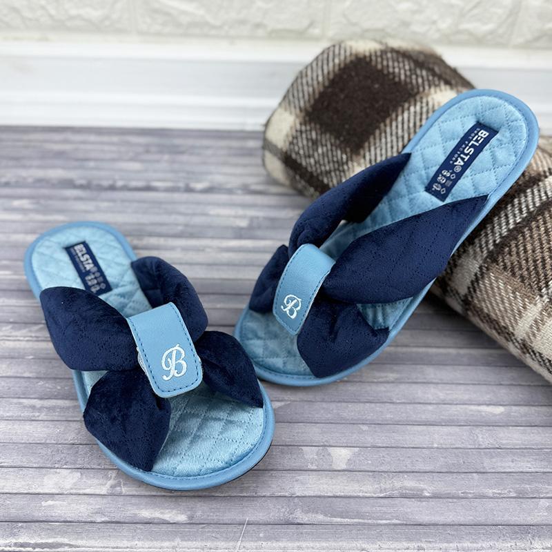 Тапочки кімнатні жіночі відкриті Е-0089-12-4 p. 40 25,5-26 см Синій (107675841)