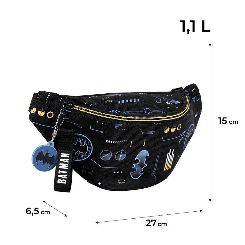 Поясна сумка-бананка дитяча Kite Kids DC Batman Чорний (DC25-2577) - фото 2 Поясна сумка-бананка дитяча Kite Kids DC Batman Чорний (DC25-2577) - фото 2