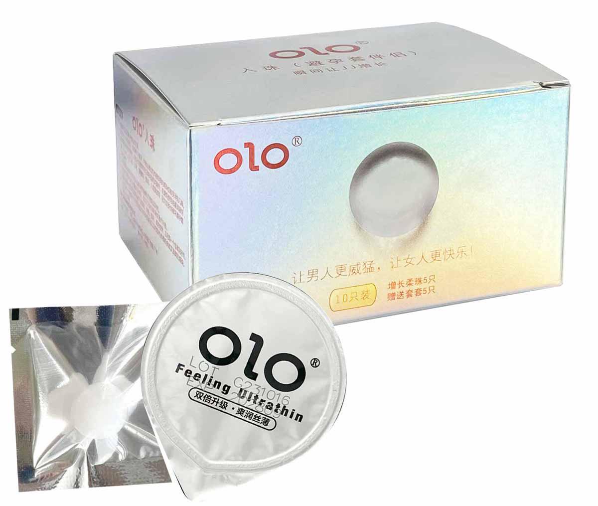 Презервативи OLO Feeling Sphere з кулькою-стимулятором 5 шт. (BLS06431)
