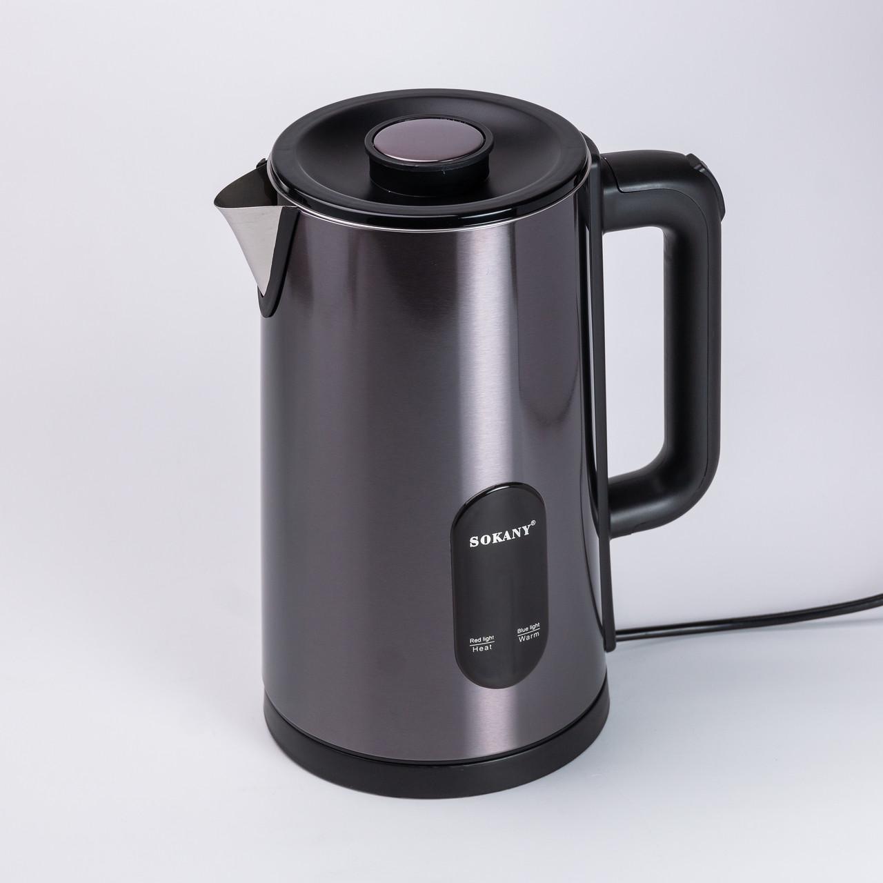 Чайник електричний Sokany SK-09019G 3 л Сірий (4926) - фото 7 Чайник електричний Sokany SK-09019G 3 л Сірий (4926) - фото 7