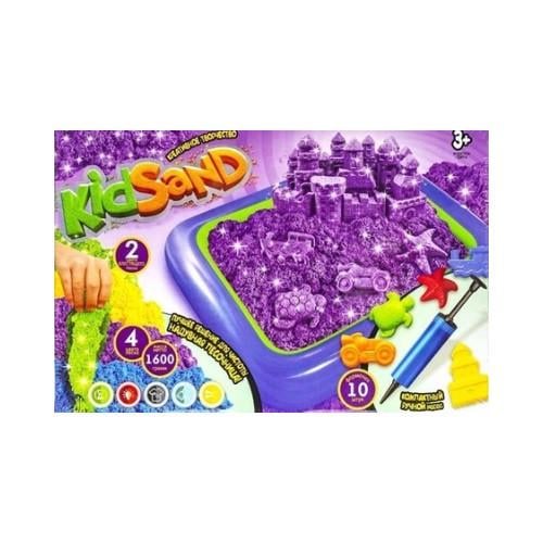 Песок кинетический Danko Toys KidSand 1600 г с песочницей (KS-02-01U)