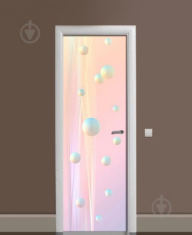 Наклейка на дверь Zatarga «Зефирные капли» 650х2000 мм виниловая 3Д наклейка декор самоклеящаяся