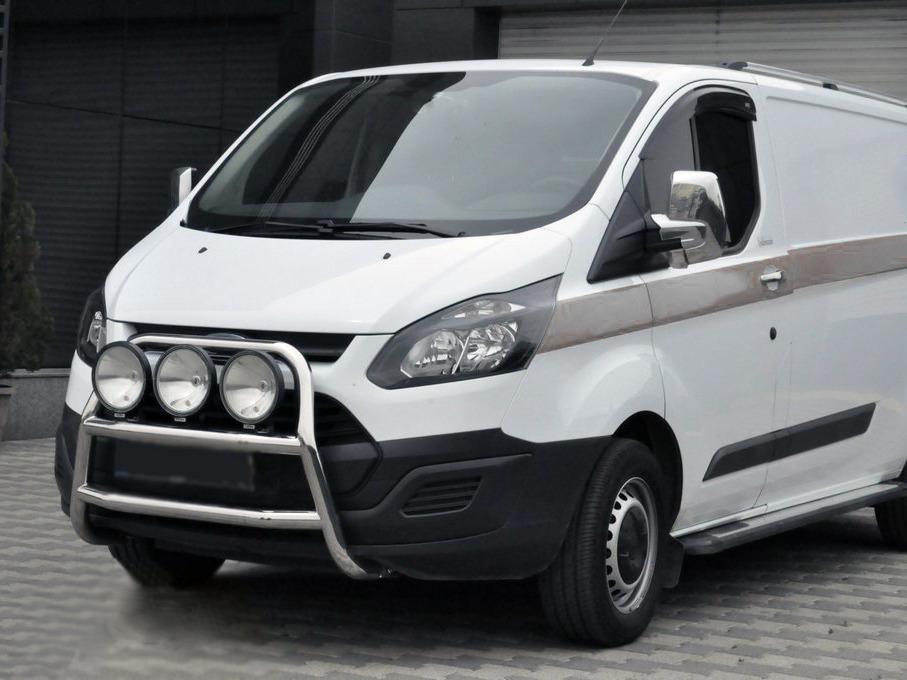 Кенгурятник WT022 CAN для Ford Custom 2013-2022 гг. нержавеющая сталь Хром