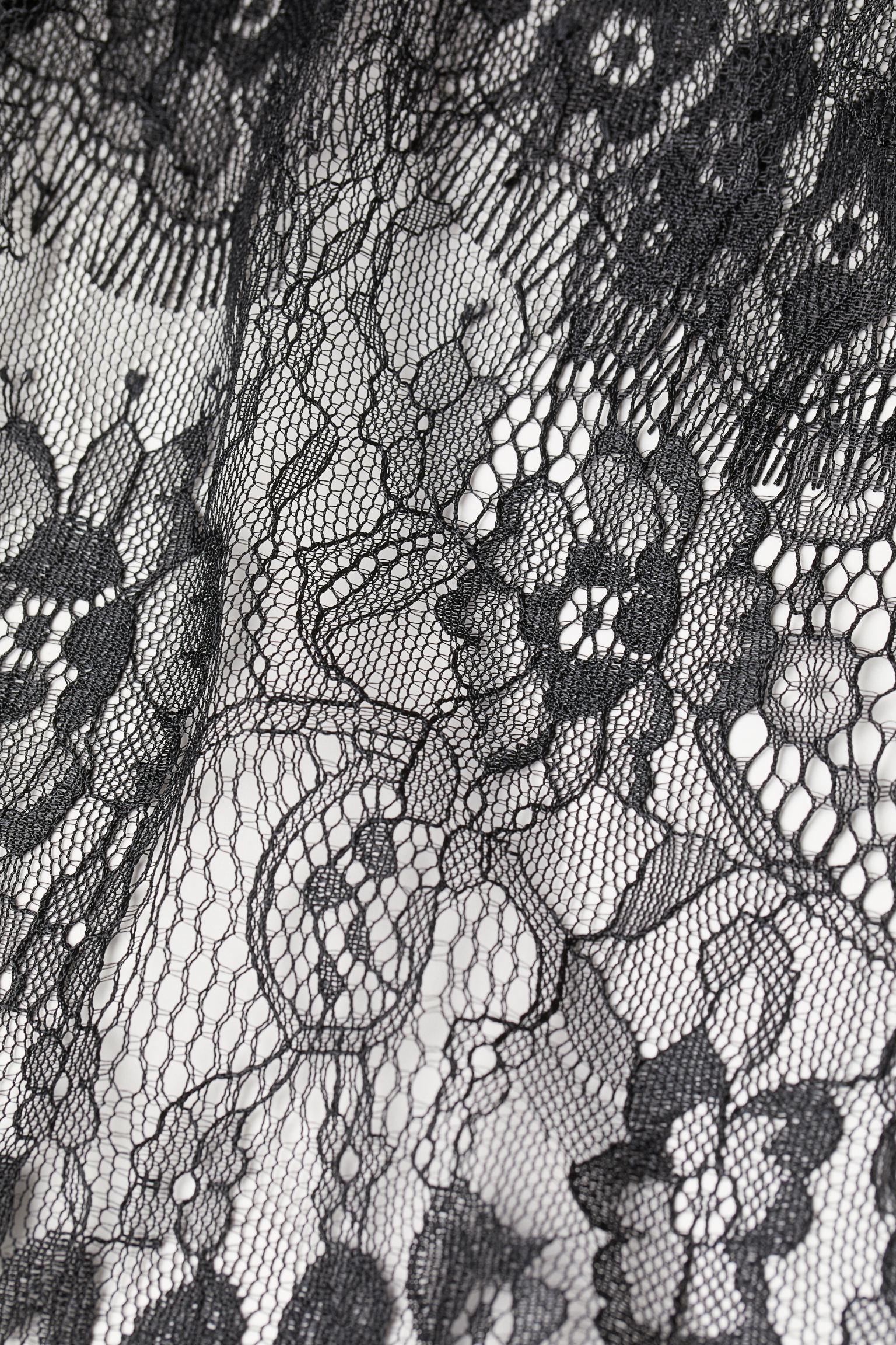 Блуза кружевная р. 36 Черный (9281892dm) - фото 2 Блуза кружевная р. 36 Черный (9281892dm) - фото 2