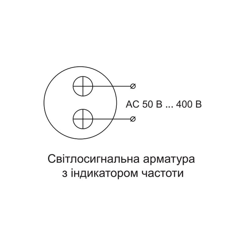 Частотомір цифровий АСКО-УКРЕМ U-ADM-Hz 5-99Hz квадратний ø 22 мм Червоний (A0190010148) - фото 3