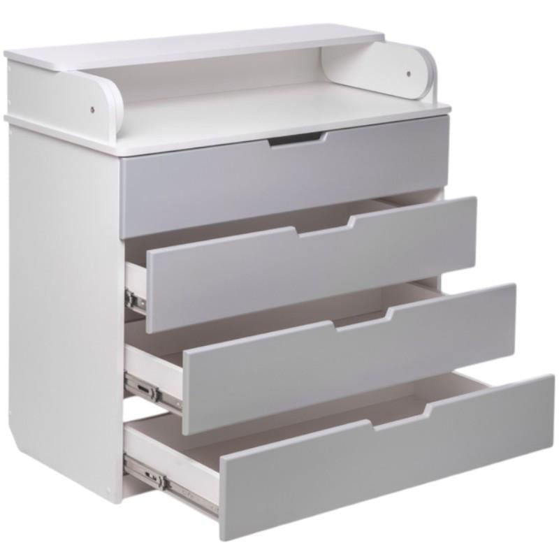 Комод для новорожденных с выдвижными ящиками 90х45х60 см Серый (DSK-M902)