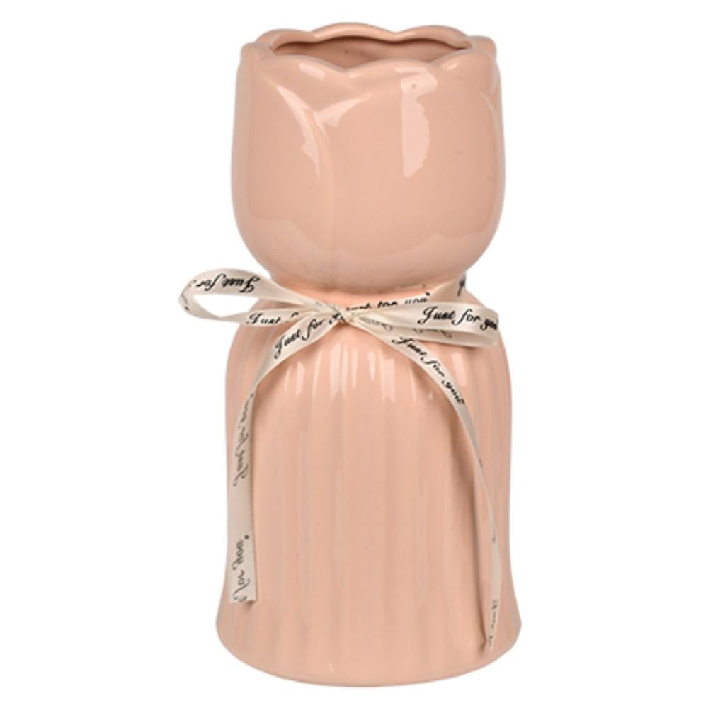 Ваза настольная Tulip R10300-L 26х9 см Светло-розовый (31845260)