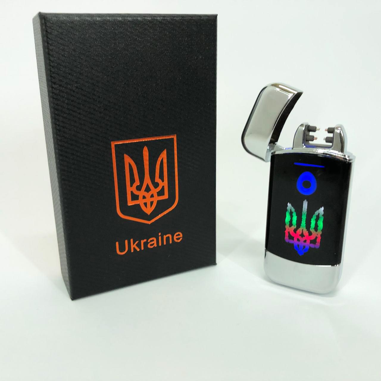 Зажигалка дуговая электроимпульсная зажигалка с USB-зарядкой Украина Lighter Серебристый (HL-439) - фото 6 Зажигалка дуговая электроимпульсная зажигалка с USB-зарядкой Украина Lighter Серебристый (HL-439) - фото 6