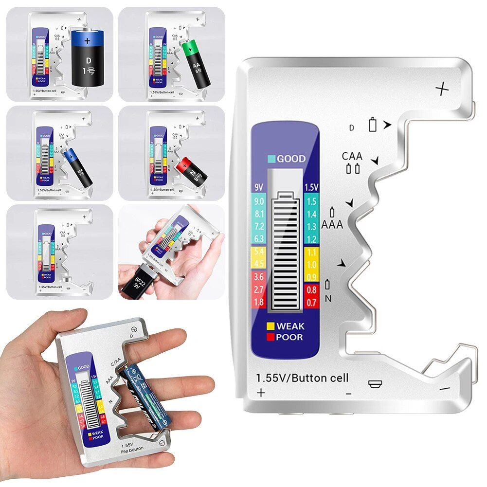 Прибор для измерения заряда батареи с цифровым дисплеем Белый (13081693) - фото 8 Прибор для измерения заряда батареи с цифровым дисплеем Белый (13081693) - фото 8