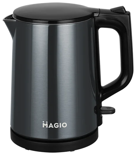 Чайник електричний MAGIO MG-503 з подвійними стінками Чорний (GR-05300)