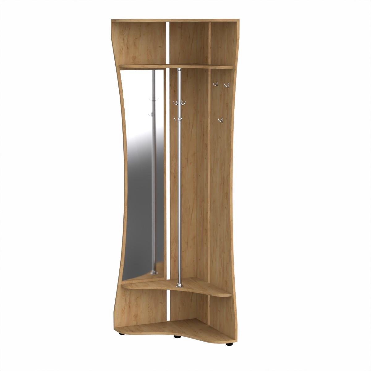 Передпокій з вішалкою кутовий Компаніт Марія 202,6х60х60 см Дуб крафт золотий (26620794)