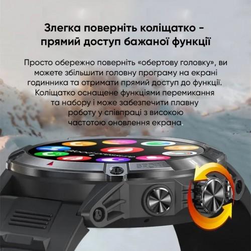 Водонепронікний cмарт-годинник з компасом Modfit Expedition Black (20358842) - фото 8