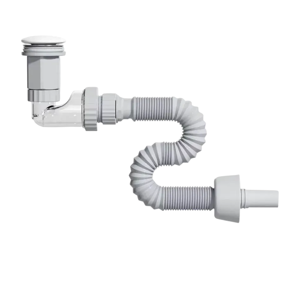 Сифон меблевий VBI універсальний Білий (VBI-059101WT)