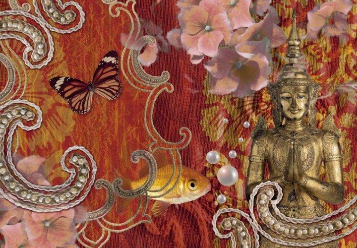 Обои Панно Komar Vintage/Budda бумажные моющие 368х254 см (8-890) Обои Панно Komar Vintage/Budda бумажные моющие 368х254 см (8-890)