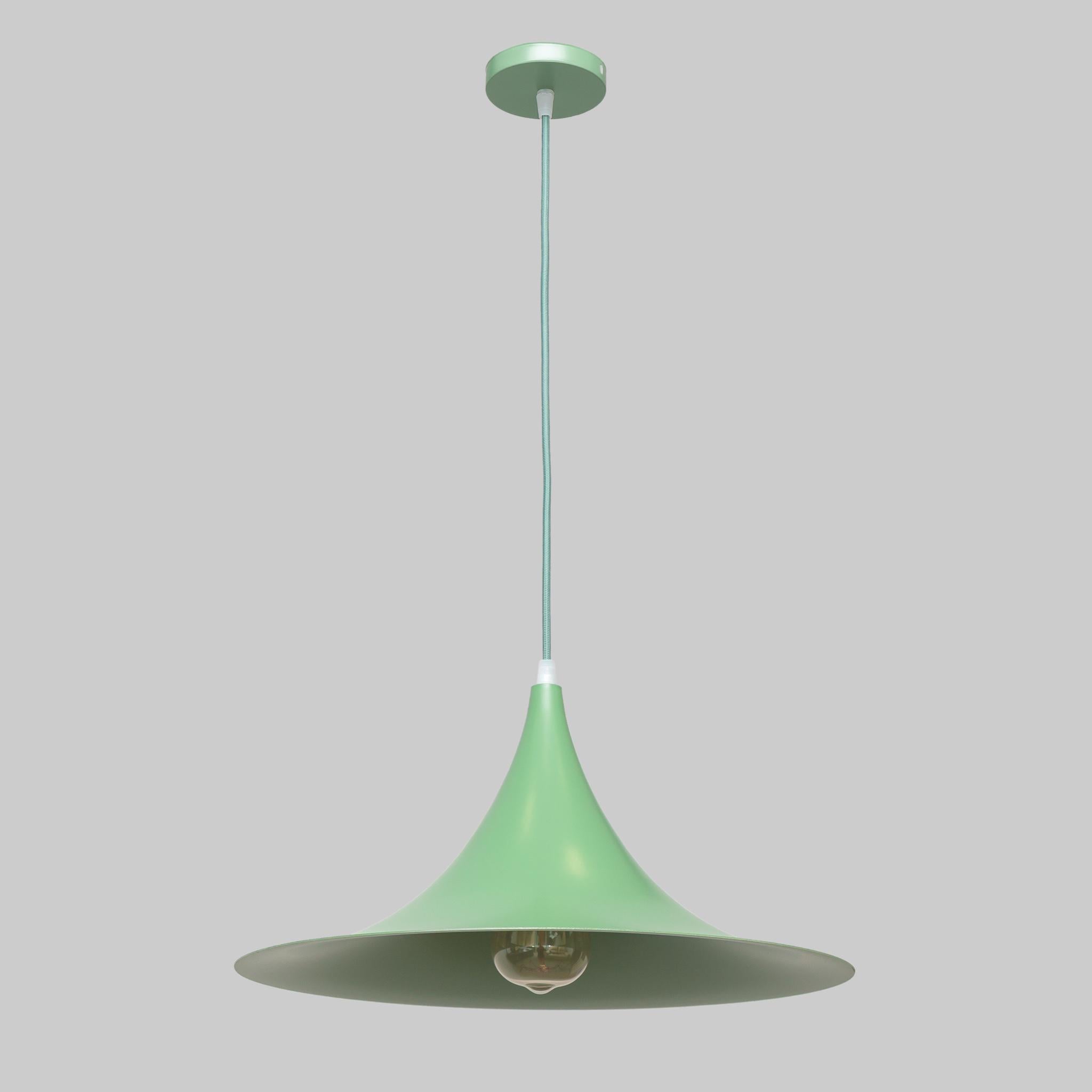 Люстра Loft Cap подвесная 40 см Зеленый