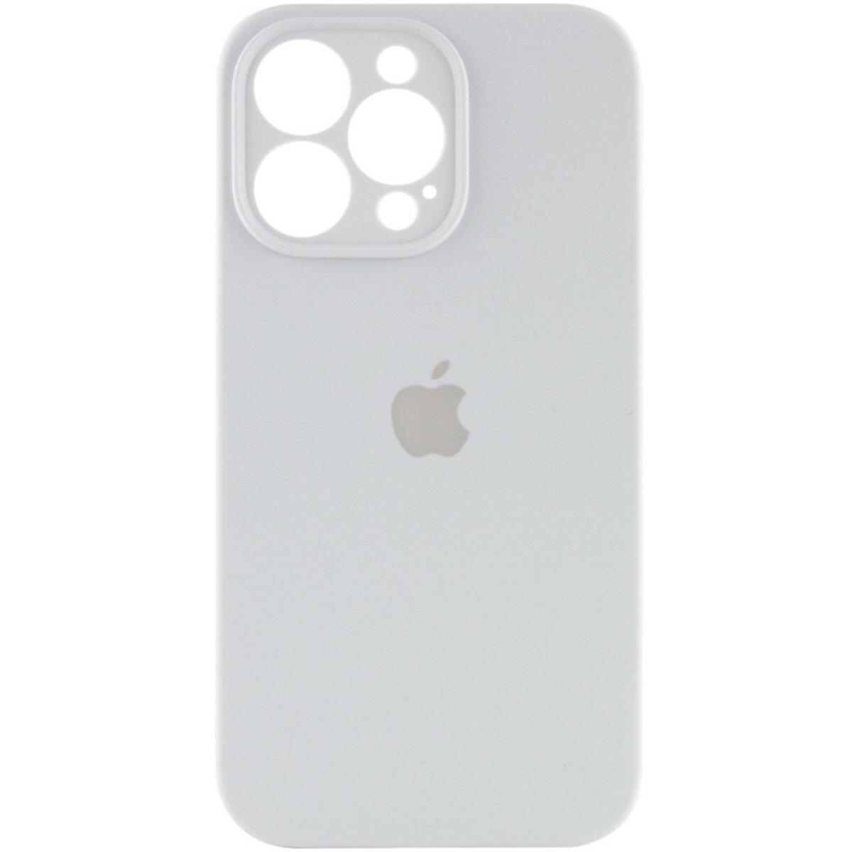 Противоударный чехол для Apple iPhone 14 Pro Silicone Full Case AA Camera Protect / White