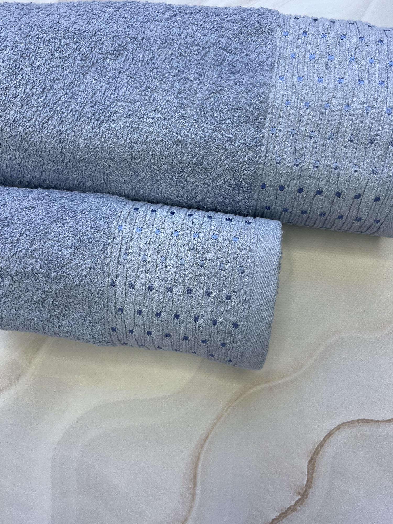 Набір рушників банне та для обличчя 70х40 см/50х90 см 2 шт. Блакитний (mame2v1nokta-mavi) - фото 5 Набір рушників банне та для обличчя 70х40 см/50х90 см 2 шт. Блакитний (mame2v1nokta-mavi) - фото 5