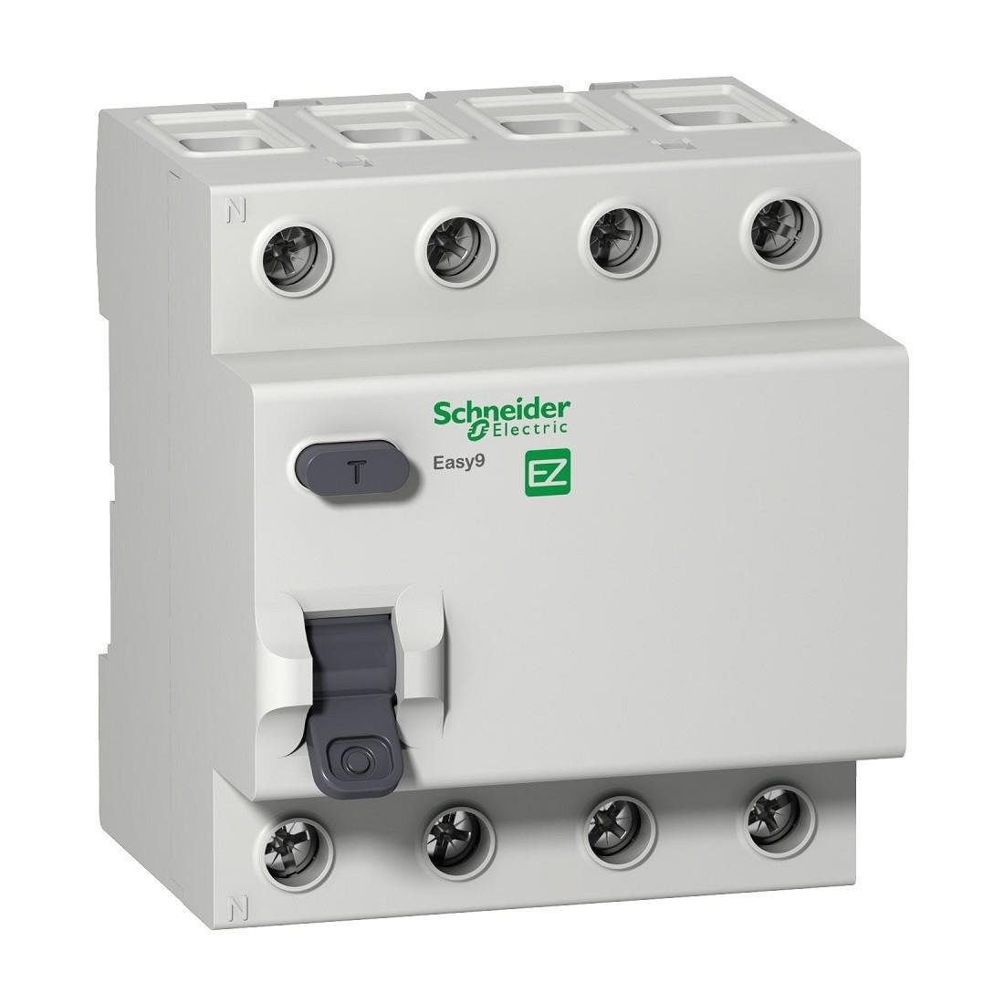 Дифференциальное реле Schneider Electric EASY 9 4P 25 A 30 мАч (EZ9R34425)