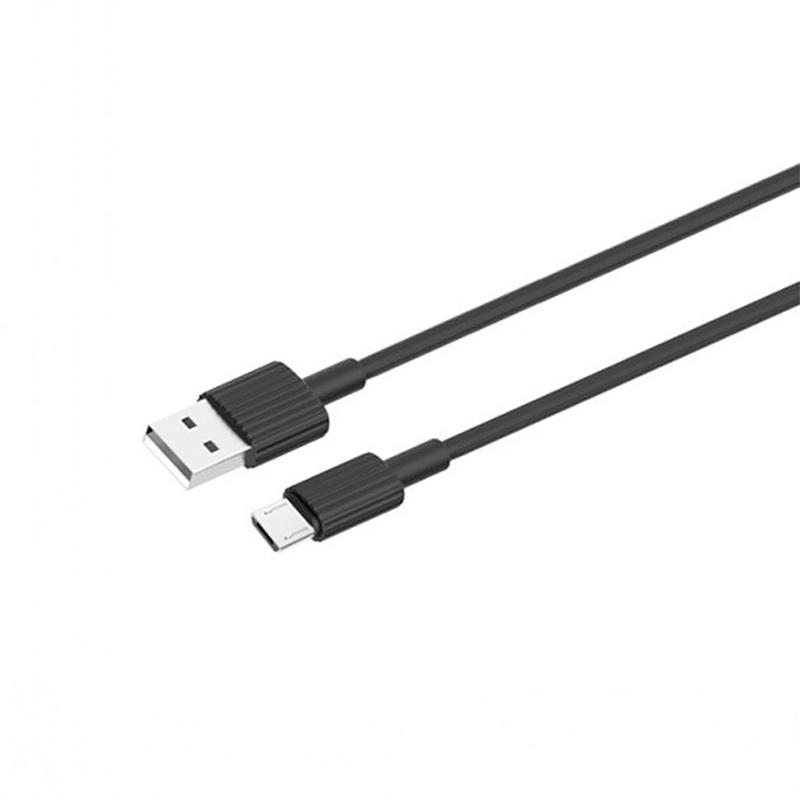 Кабель Xo NB156 USB MicroUSB 2,4A 1 м Black