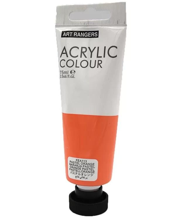 Краска акриловая ART RANGER 75 мл Пастельный оранжевый - фото 1 Краска акриловая ART RANGER 75 мл Пастельный оранжевый - фото 1