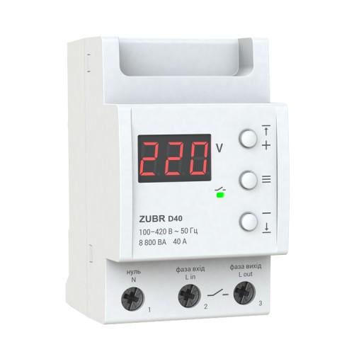 Реле напруги ZUBR D40 1Ф 40А (27872471)