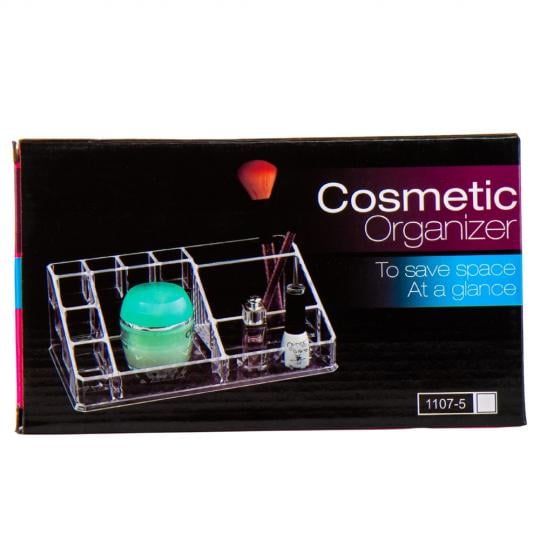 Органайзер для косметики Elisey Ева 12,5х22х8 см Прозрачный (9041-003)