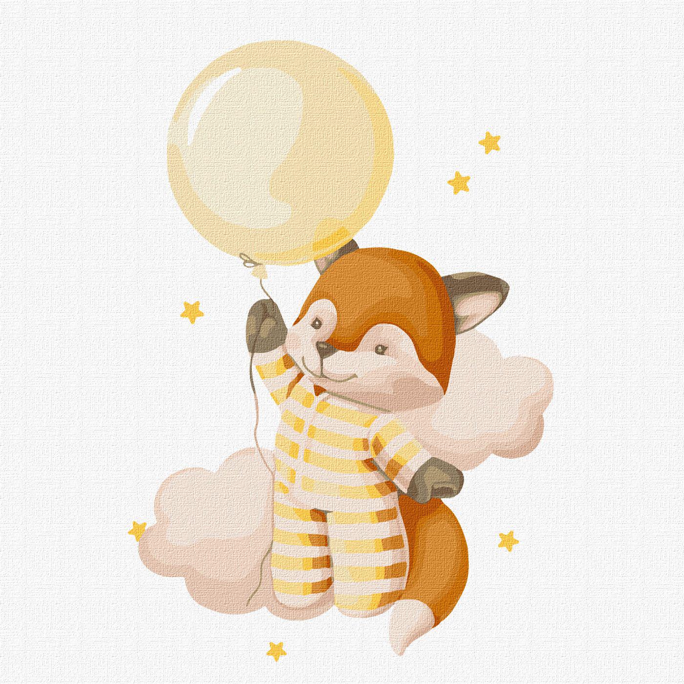 Картина по номерам Идейка Исследуя небо 30x30 см (Id-KHO6035)