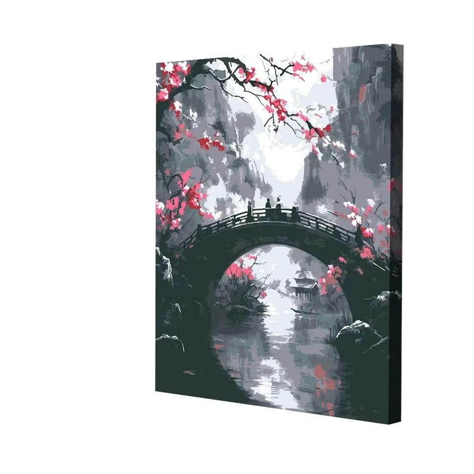 Картина по номерам Riviera Blanca "Мост под сакурами" 40x50 см (RB-1122) - фото 2 Картина по номерам Riviera Blanca "Мост под сакурами" 40x50 см (RB-1122) - фото 2