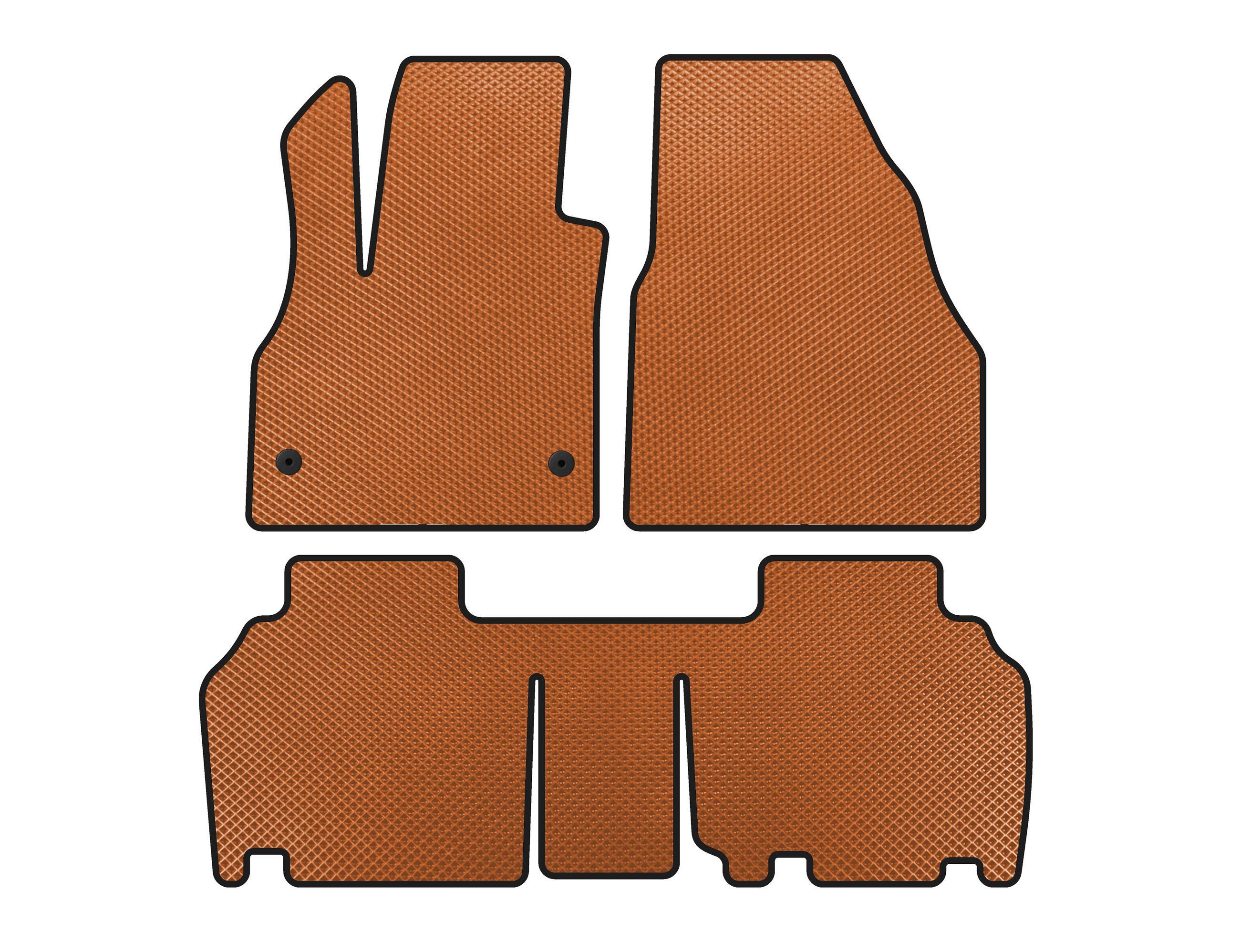 Коврики EVA Digital Designs для Renault Kangoo 2008-2020 гг. Оранжевый (144907)