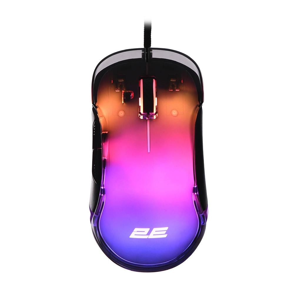 Мишка провідна ігрова 2E GAMING MG345 RGB USB 800-12800 DPI з підсвіткою Чорний (2E-MG345TR)