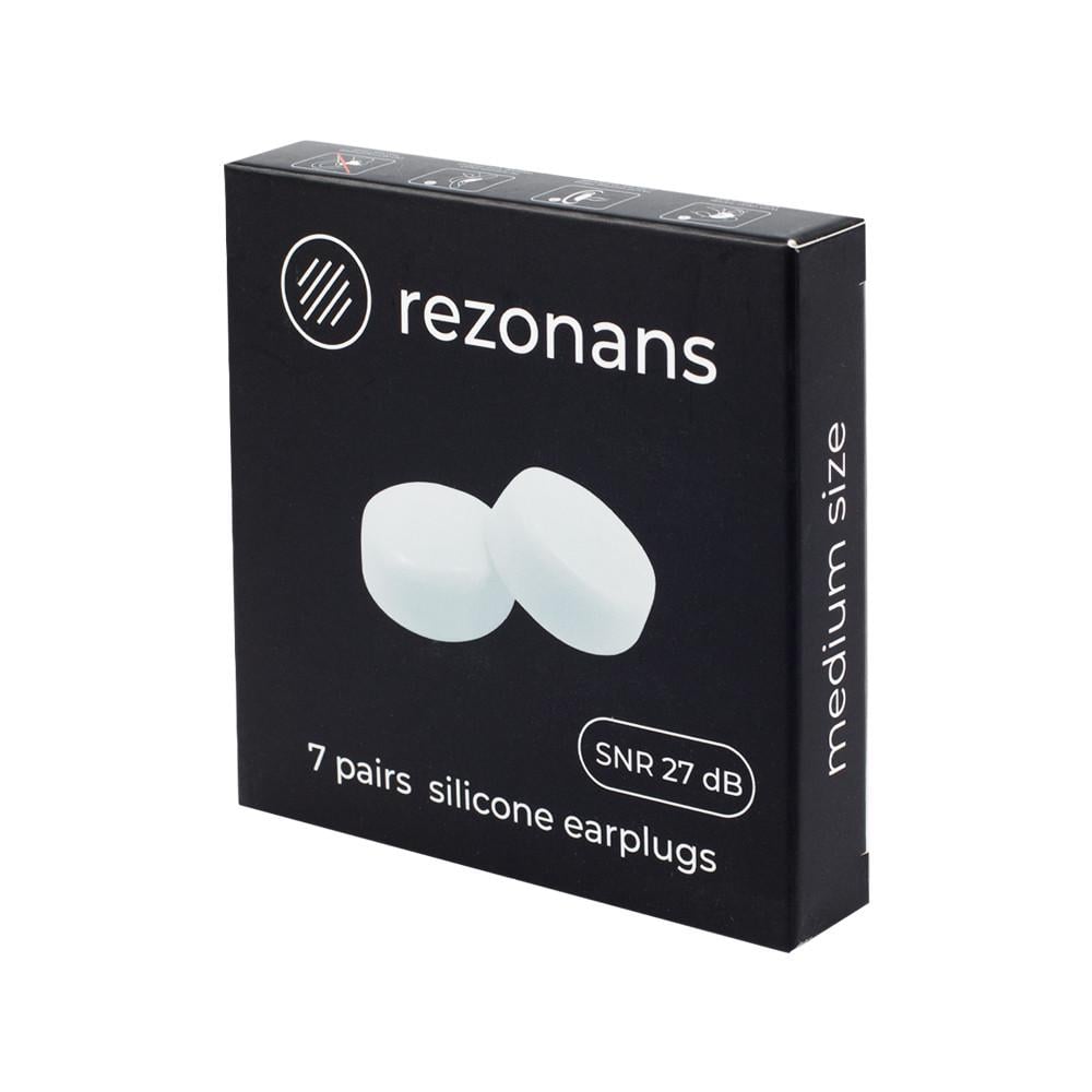 Беруши для сна Rezonans силикон 14 шт. с уровнем защиты SNR 27 дБ